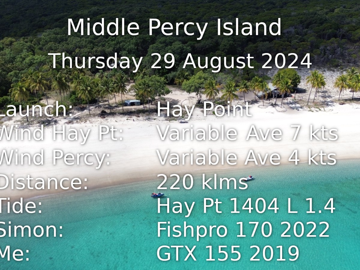 Middle Percy Island August&nbsp;2024